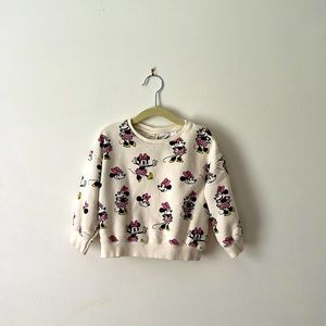 Zara Disney baby Minnie Mouse sweater size 2-3 years